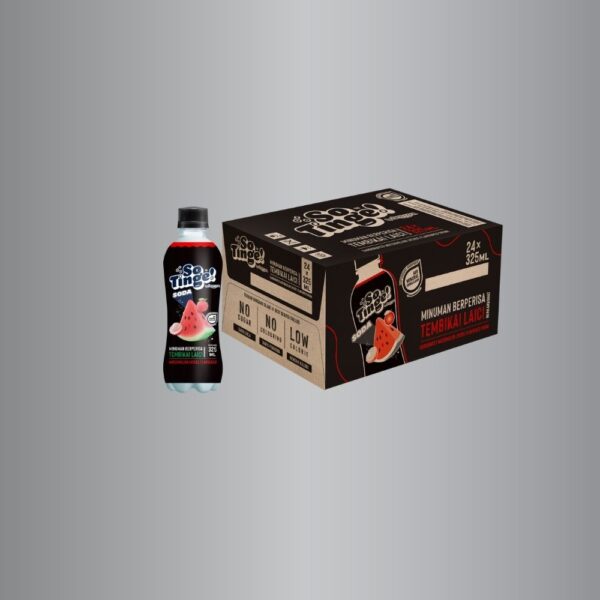 SPRITZER SO TINGE CARBONATED FLAVOURED DRINK PEACH (325ML X 24)
